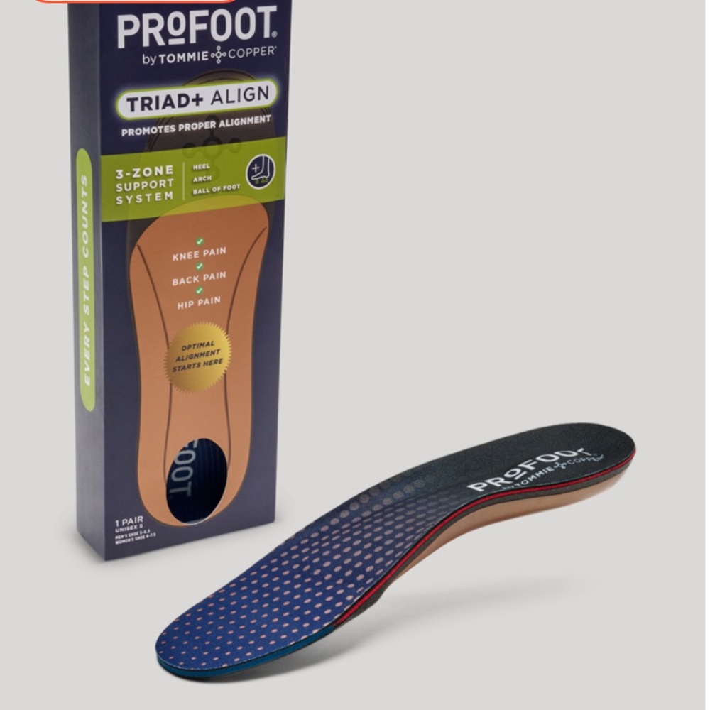 🦶 New Tommie Copper ProFoot Triad Align Insole